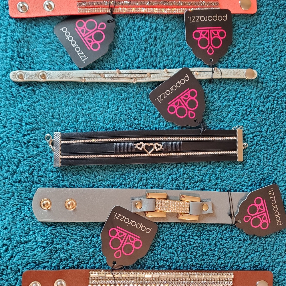 5 PC Paparazzi Urban Bracelets